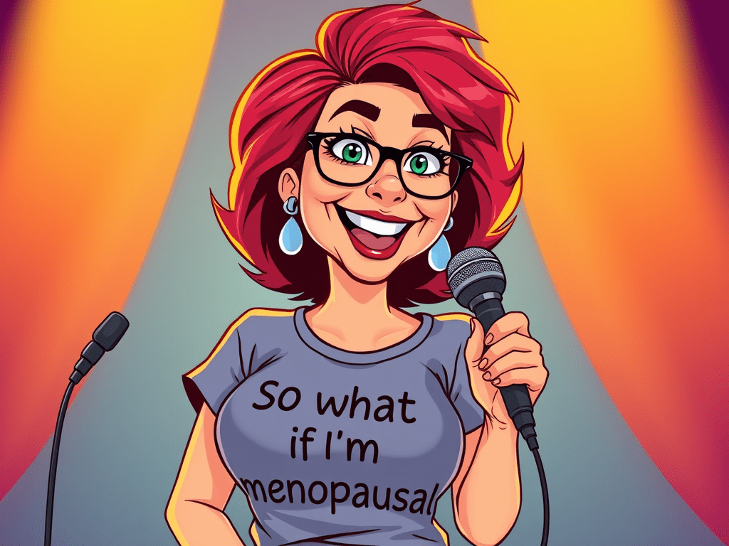 So how did an ex stand up comic end up writing a menopause book?&nbsp;(2025)